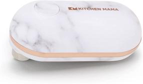 img 4 attached to 🍽️ Kitchen Mama Mini Battery-Operated Can Opener: Easy One-Button Operation and Safe, Sharp-Edge-Free Design - Food-Safe and Compact in Marble White