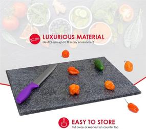 img 2 attached to 🪓 Gray Granite Cutting Board - Home Basics CB01881, 12x16 Inches