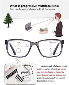 img 1 attached to Progressive Multifocus Reading Glasses Blocking Vision Care