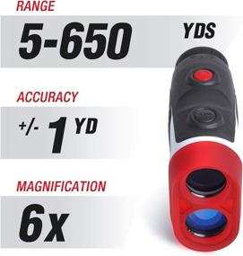 img 1 attached to 🏌️ Zeronic VF650 Golf Rangefinder - Laser Range Finder with Slope, 650 Yards, 6X Magnification, Pulse Vibration, Pin-Seeker, Flag-Lock, Continuous Scan - Tournament Legal Golf Equipment