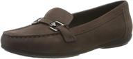 stylish geox women's beige taupe moccasins - trendy shoes for girls! logo