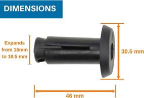 img 1 attached to 🚲 Domain Cycling Expanding Bike Handlebar End Plugs: Adjustable Screw Compression Bicycle Grips (2pcs)