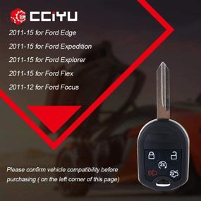 img 3 attached to cciyu CWTWB1U793 Keyless Entry Remote Start Car Control Key Fob Replacement for F ord Edge Expedition Explorer Lincoln MKS MKX Navigator (5bottoms) - New