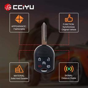 img 1 attached to cciyu CWTWB1U793 Keyless Entry Remote Start Car Control Key Fob Replacement for F ord Edge Expedition Explorer Lincoln MKS MKX Navigator (5bottoms) - New