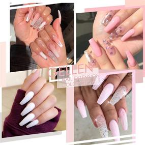 img 1 attached to 💅 Gellen Poly Nail Gel Kit: All-In-One Nail Builder Gel Extension Starter Kit | Classic Sheer Whites, Pinks and Nude Colors with Slip Solution and Nail Art Decorations - Ultimate Enhancement Kit