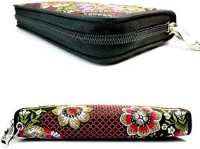 img 2 attached to 👝 Stylish Chinese Brocade Wallets: Innovative Handbag-Wallet Combo for Women