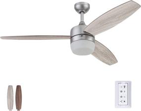 img 4 attached to Enoki IO Ceiling Fan by 🌀 Prominence Home - 52 Inch, Pewter Finish