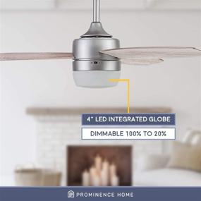 img 2 attached to Enoki IO Ceiling Fan by 🌀 Prominence Home - 52 Inch, Pewter Finish