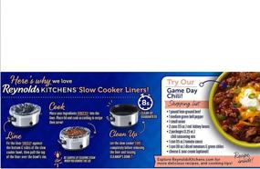 img 3 attached to Reynolds Slow Cooker Liners, 4-Count (Pack of 4): Simplify Your Cooking Experience with Convenient Disposable Liners