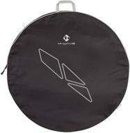 m-wave rotterdam bike wheel bag - fits up to 29-inch wheels, black logo