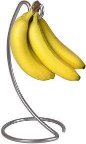 img 3 attached to Silver Fruit Ripening & Bruise Prevention Banana Tree Holder with Sleek Finish