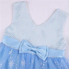 img 2 attached to Sleeveless Champagne Wedding Dress for Toddler Girls - Betusline Clothing