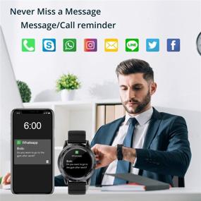 img 2 attached to 💧 COLMI Smart Watch: Водонепроницаемые мужские умные часы с точным мониторингом сна, пульсом, давлением и уровнем кислорода в крови – Совместимы с iPhone и Android.