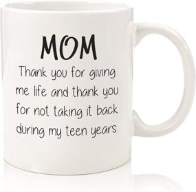 img 4 attached to 🎁 Unique Christmas Gifts for Moms and Women – Funny Coffee Mug: Thank You For Giving Me Life – Best Gifts from Daughter, Son, and Kids – Cool Birthday Present Idea – Fun Novelty Cup – Xmas Gag Gifts for Her