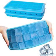 🧊 durable & dishwasher safe silicone ice cube trays with removable lids - 2 pack by gdreamt: flexible, easy release, & bpa free for whiskey, cocktail, and more logo