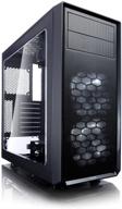 fractal design focus g: high-airflow atx mid tower case with silent ll series fans, usb 3.0, window side panel - black logo