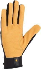 img 1 attached to 🧤 Carhartt Trade Glove for Men - Classic Brown and Black Accessories