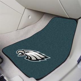 img 1 attached to 🏈 FANMATS 2-pc Carpet Car Mat Set - NFL Unisex-Adult