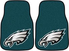 img 2 attached to 🏈 FANMATS 2-pc Carpet Car Mat Set - NFL Unisex-Adult