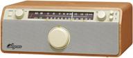 📻 sangean wr-12 am fm aux-in stereo analog walnut wooden cabinet radio - enhanced for improved seo logo