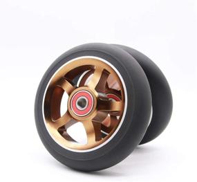 img 2 attached to 🛴 Upgraded Set of 2 Pro Scooter Wheels 110mm with Abec 9 Bearings - Compatible with MGP/Razor/Lucky Envy/Vokul Pro Scooters - Ideal Replacement Wheels