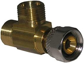 img 1 attached to 🔧 LASCO 06-9111 Angle Stop Add-A-Tee Valve, 3/8-Inch Compression Inlet x 3/8-Inch Compression Outlet x 3/8-Inch Compression Outlet, Brass