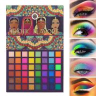 🎨 ucanbe neon eyeshadow palette - 48 colorful high pigmented makeup palette - rainbow matte shimmer glitter eye shadow set - exotic flavors - perfect gift for makeup enthusiasts logo