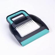 🧹 blue mini dustpan and brush set - handheld cleaning brush for home, kitchen, floor, desktop, keyboard, car - multi-functional dust broom brush by maiyuansu logo