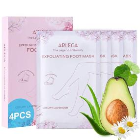 img 4 attached to 👣 Revitalize Your Feet with Foot Peel Mask 4 Pack - Exfoliate, Moisturize, and Whiten Your Skin