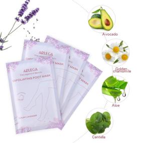 img 3 attached to 👣 Revitalize Your Feet with Foot Peel Mask 4 Pack - Exfoliate, Moisturize, and Whiten Your Skin