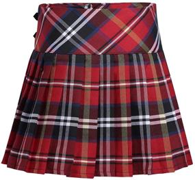 img 3 attached to 🎀 Freebily Classical Pleated Uniform Bowknot Girls' Clothing: Stylish Skirts & Skorts