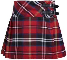 img 4 attached to 🎀 Freebily Classical Pleated Uniform Bowknot Girls' Clothing: Stylish Skirts & Skorts