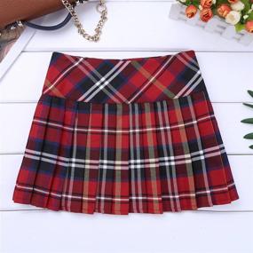 img 1 attached to 🎀 Freebily Classical Pleated Uniform Bowknot Girls' Clothing: Stylish Skirts & Skorts
