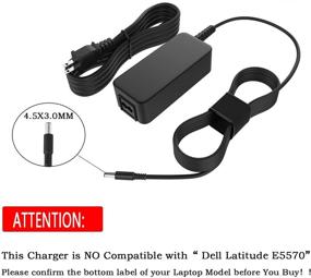 img 3 attached to 🔌 UL Listed 65W AC Charger for Dell Inspiron 5570 5379 5770 5579 7773 7373 7573 7570 7370 7386 7586 7786 15 13 17 i5570 P75F P58F P69G P30E P70F Laptop - Power Supply Adapter Cord (4.5X3.0 MM Tips)