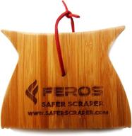 🔥 feros safer scraper mini: premium wood bbq wooden grill cleaner and grease remover - small version - effective cleaning for barbecue grates, including between grates - safe alternative to wire bristle brush logo