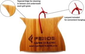 img 3 attached to 🔥 FEROS Safer Scraper Mini: Premium Wood BBQ Wooden Grill Cleaner and Grease Remover - Small Version - Effective Cleaning for Barbecue Grates, including Between Grates - Safe Alternative to Wire Bristle Brush