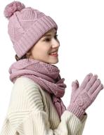 hat glove scarf set women women's accessories for scarves & wraps logo