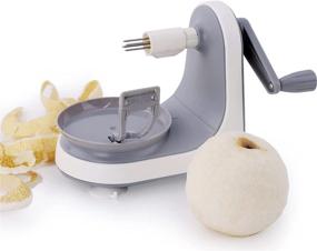 img 3 attached to 🍎 Effortlessly Peel Apples & Pears with Ourokhome Rotary Apple Skin Peeler - Quick & Easy Peeling with Bonus Blade (Gray)