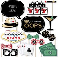 🎲 captivating las vegas casino photo booth props - 20 count kit by big dot of happiness логотип