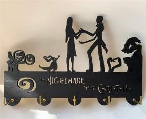 img 3 attached to Nightmare Christmas Hooks Home Wall、Entryway Kitchen 11 8×7 8Inch、