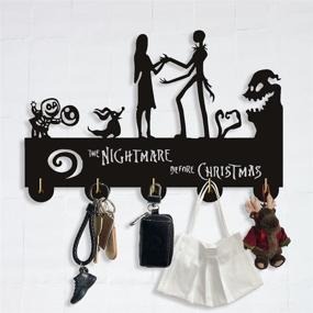 img 4 attached to Nightmare Christmas Hooks Home Wall、Entryway Kitchen 11 8×7 8Inch、