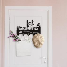 img 1 attached to Nightmare Christmas Hooks Home Wall、Entryway Kitchen 11 8×7 8Inch、