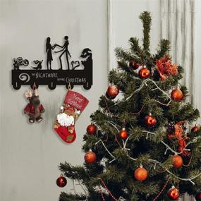 img 2 attached to Nightmare Christmas Hooks Home Wall、Entryway Kitchen 11 8×7 8Inch、