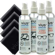 📸 vius lens and screen cleaner kit: ultimate cleaning combo (4 pack) logo