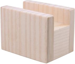 img 3 attached to 🏢 Yibuy 4Pcs Wooden Cube Furniture Storage Riser Lifters: Convenient & Space-saving Groove Design