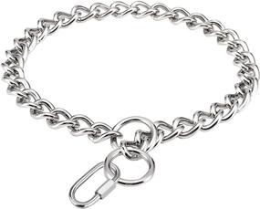 img 4 attached to 🐶 SIVEIS Stainless Steel Dog Training Choke Collar: Adjustable, Strong, Chew Proof Chain Slip Collar for Small Medium Large Dogs