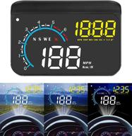 🚗 acecar upgrade dual mode head-up display - obd2/gps windshield projector for speed, overspeed warning, mileage measurement, water temperature, direction - perfect for all vehicles (m12) logo