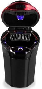 img 4 attached to 🚬 Detachable Car Ashtray with Blue LED Light Indicator - Ideal for Car, Home, Office, and Travel