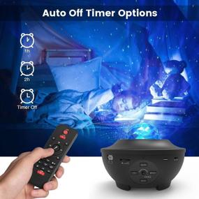 img 2 attached to 2-in-1 Ocean Wave Night Light Projector with Remote Control and Auto-Off Timer - Torjim Star Projector and Night Light, Galaxy Projector with LED Nebula Cloud and Wireless Remote Speaker for Kids Bedroom