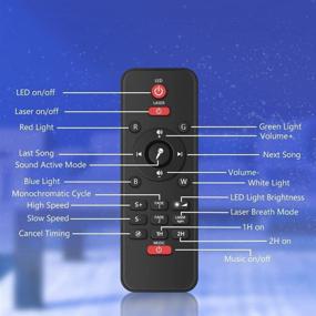 img 3 attached to 2-in-1 Ocean Wave Night Light Projector with Remote Control and Auto-Off Timer - Torjim Star Projector and Night Light, Galaxy Projector with LED Nebula Cloud and Wireless Remote Speaker for Kids Bedroom